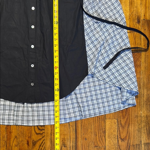 PROJECT‎ 6 NY NWT Maaya Long Black Gingham Poplin Button-Up Shirt Dress Size S - Picture 10 of 16